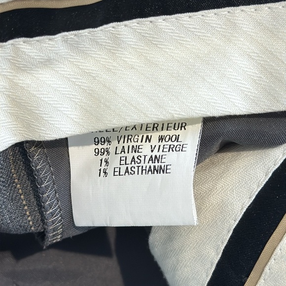 Theory Pinstriped Wool Suit Pants Grey Size 6 - Picture 7 of 7